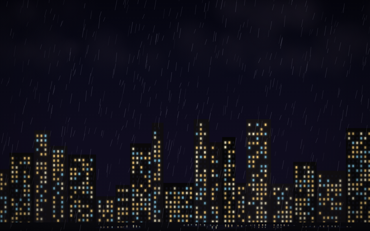 Embedded artifact: Thunderstorm Over City