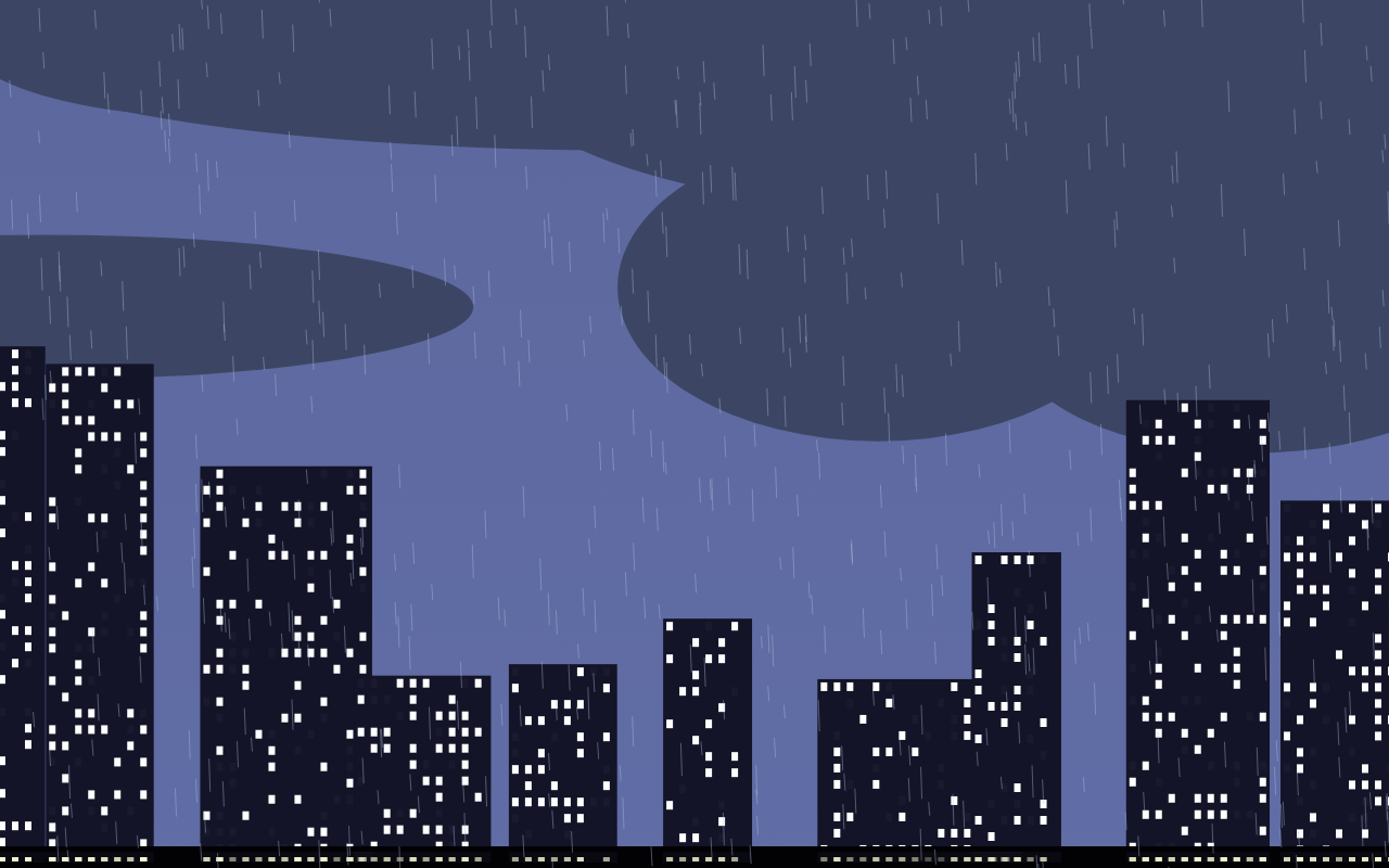 Embedded artifact: Thunderstorm Over City